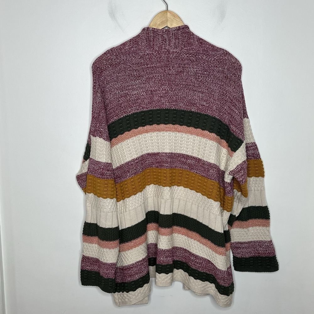 Soft Surroundings Patchwork Striped Open Cardigan… - image 6
